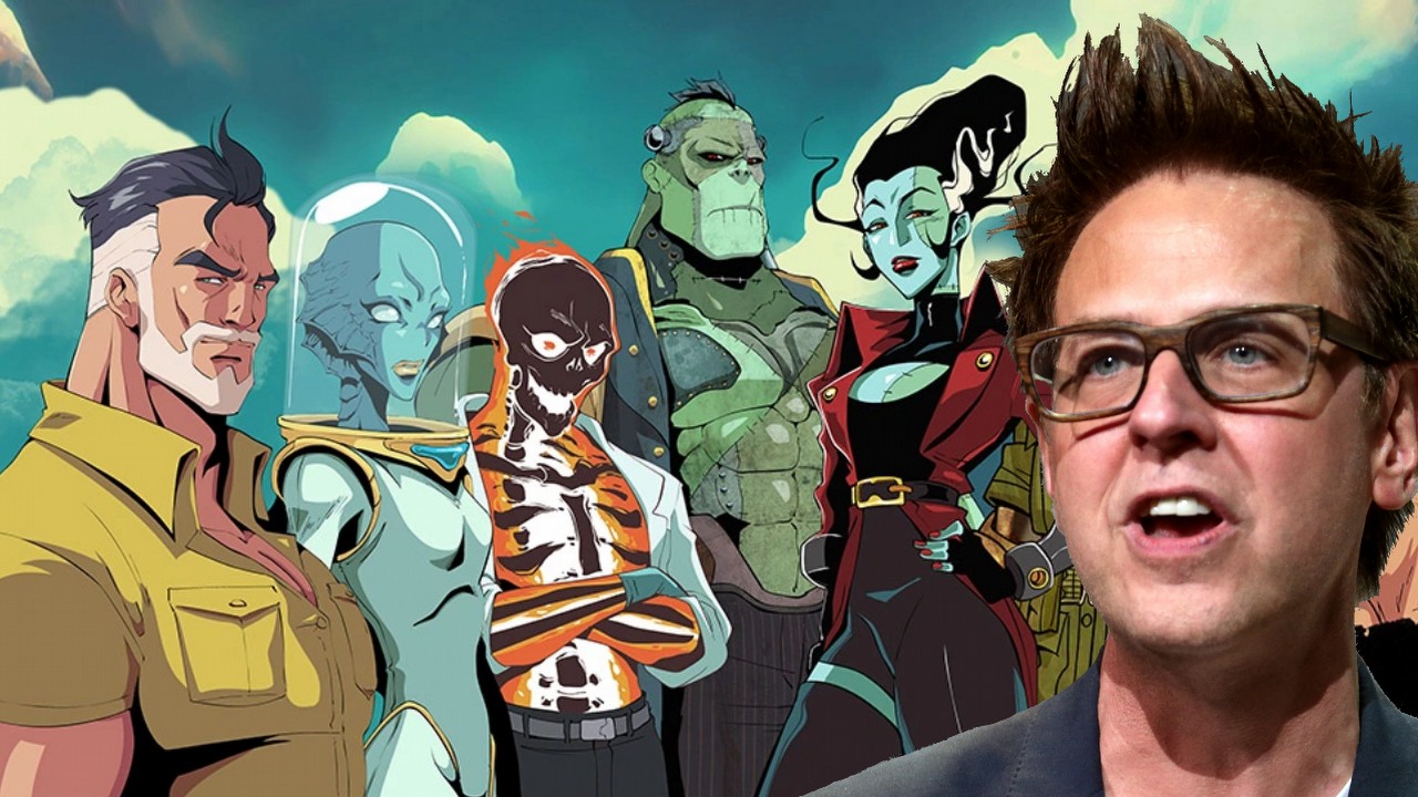 James Gunn nie znosi podejścia Marvela do filmów superbohaterskich. Reżyser zapewnił, że jego DC będzie od niego wolne, źródło grafiki: kolaż własny; flickr.com, James Gunn, fot. Gage Skidmore; Creature Commandos, James Gunn, Warner Bros Entertainment Inc., 2024.