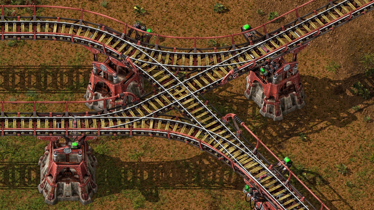 Duże rozszerzenie do Factorio wyniesie pociągi na zupełnie nowy poziom, źródło grafiki: Wube Software.