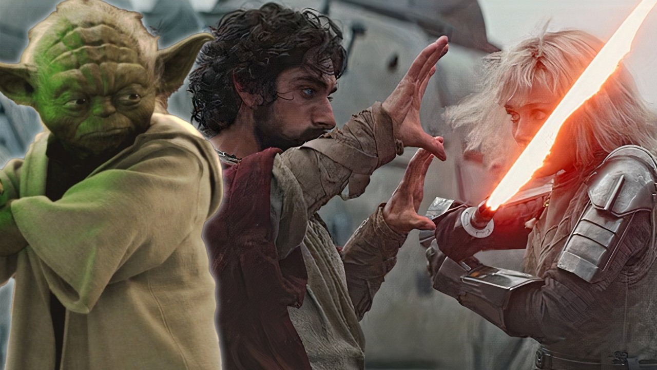 Yoda nie zaaprobowałby sposobu, w jaki Jedi obecnie walczą w Star Wars, źródło grafiki: Gwiezdne wojny: część II - Atak klonów, George Lucas, Lucasfilm, 2002 / Ahsoka, Dave Filoni, Disney, 2023..
