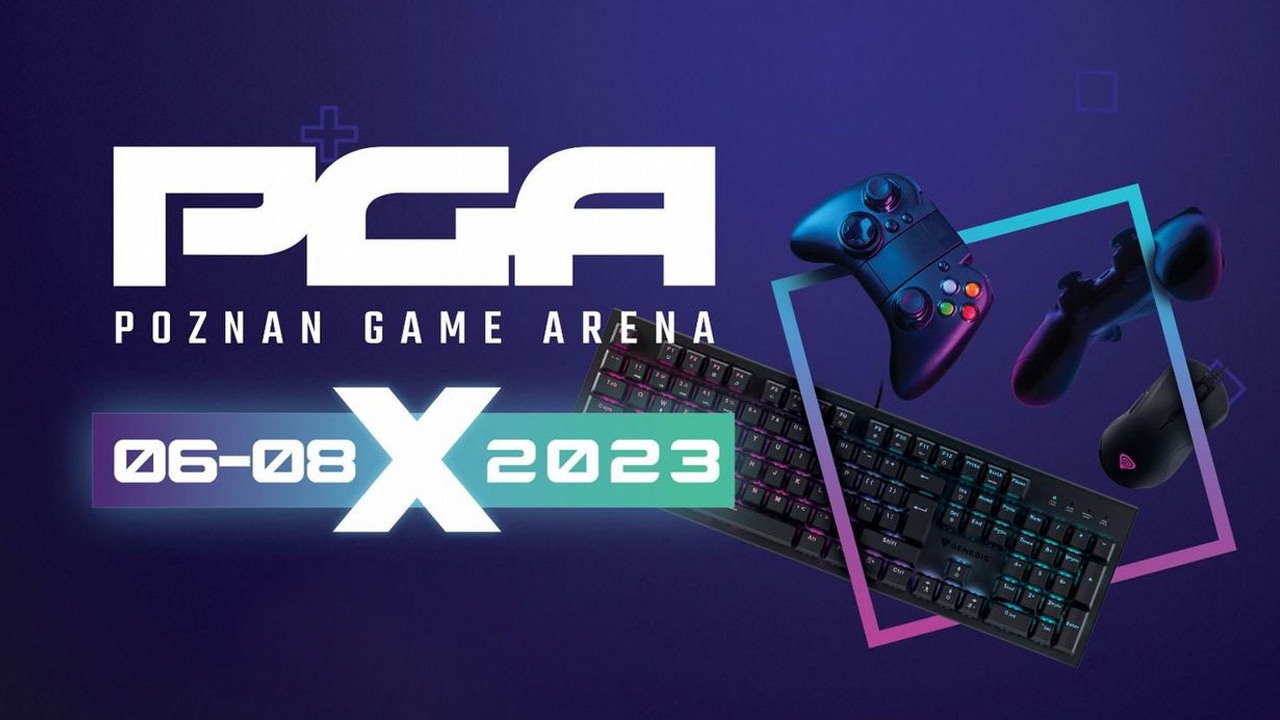 Poznań Game Arena 2023 zaprasza. Czeka ponad 100 wystawców i jeszcze więcej gier!, źródło grafiki: Poznań Game Arena.