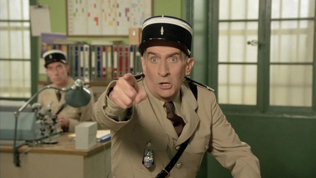 „Nawet się już z nami nie przywitał”. Oto, czemu Louis de Funes lekceważył młodych aktorów na planie filmu Żandarm z Saint Tropez, źródło grafiki: Żandarm z Saint Tropez; Jean Girault; 1963.