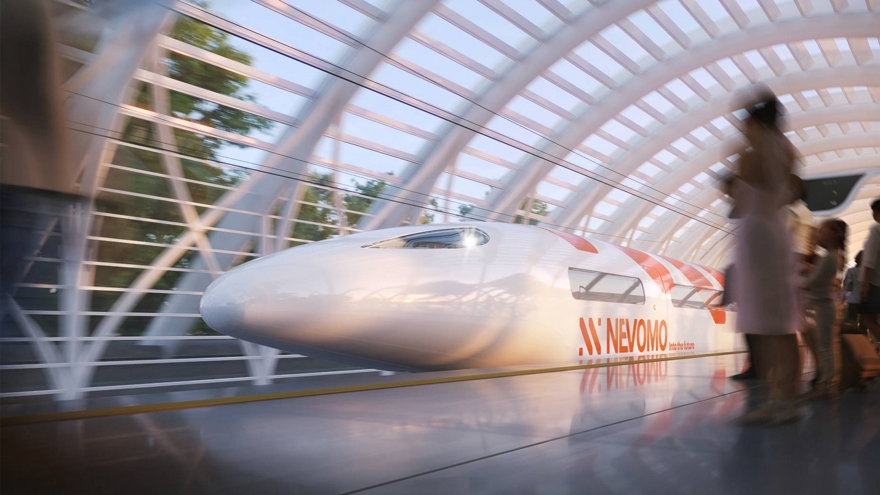 Polska firma przetestowała „lewitujące” pociągi, które prędkością pokonują Pendolino od PKP Intercity, źródło grafiki: Nevomo.