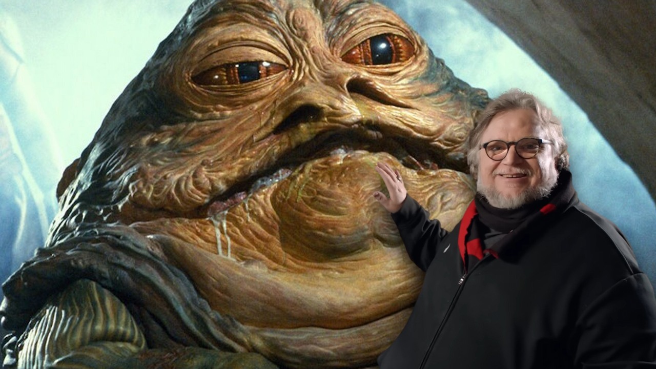 Gdyby nie Disney, Guillermo del Toro nakręciłby film Star Wars o Jabbie Huttcie, źródło grafiki: Gwiezdne wojny: Powrót Jedi, George Lucas, Lucasfilm, 1983 / YouTube, Netflix, 2022.