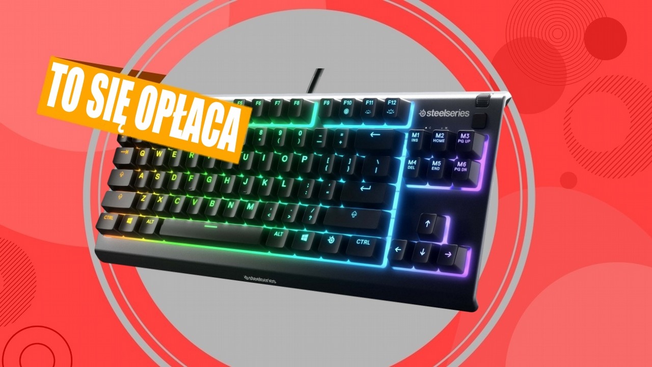 Ta klawiatura gamingowa nigdy nie była tak tania. Cudowna propozycja od SteelSeries, źródło grafiki: SteelSeries.