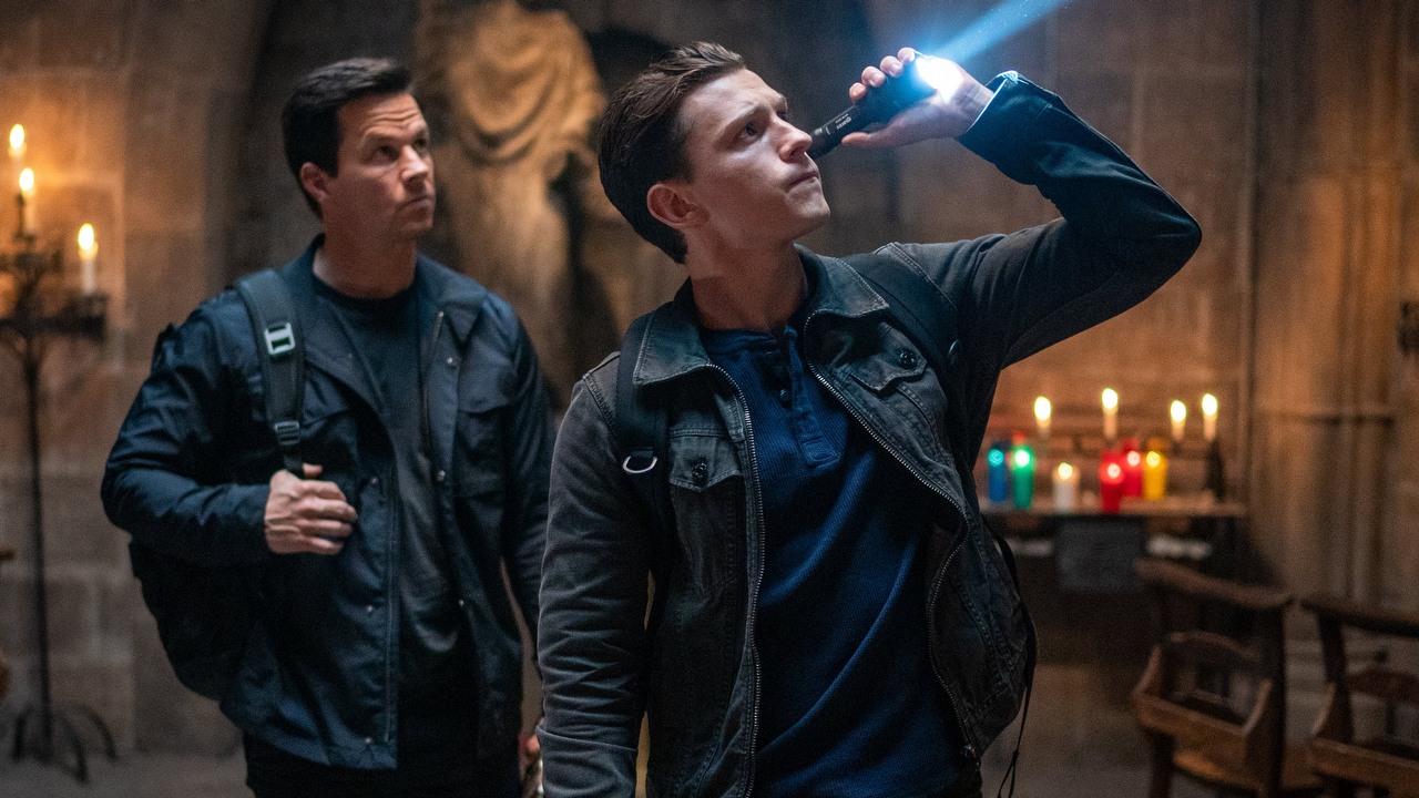 Pomimo fatalnych recenzji adaptacja tej słynnej gry odniosła ogromny sukces kasowy. To ostatnia szansa, by obejrzeć ją na HBO Max, źródło grafiki: Uncharted, reż. Ruben Fleischer, Sony Pictures Entertainment, 2022.