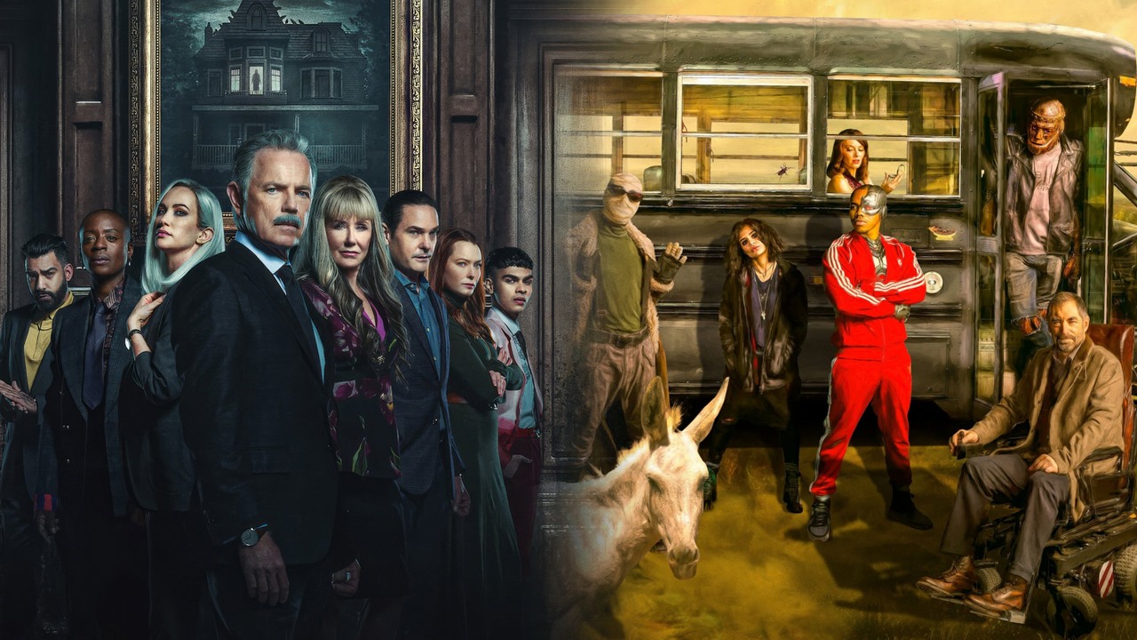 Co obejrzeć na Netflix, HBO Max i Disney Plus w weekend 13-15 października 2023 roku, źródło grafiki: Zagłada domu Usherów, Mike Flanagan, Netflix, 2023 / Doom Patrol, Jeremy Carver, HBO Max, 2019.