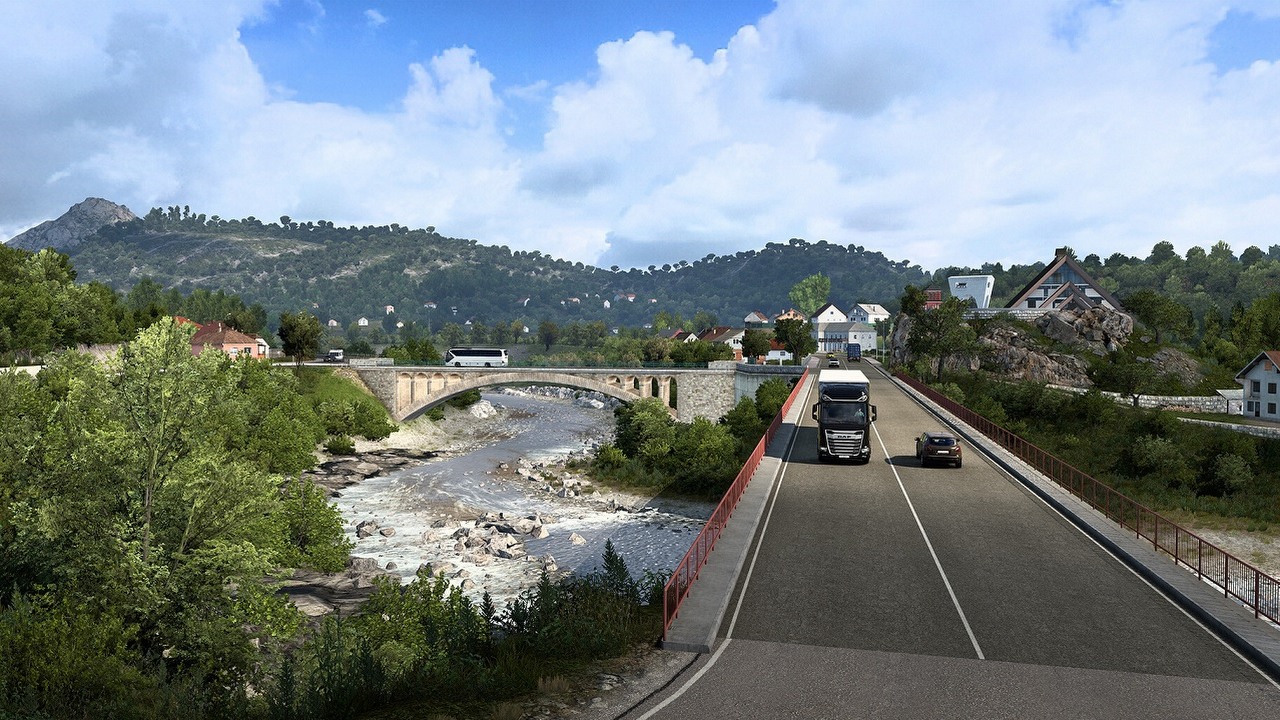 Aktualna mapa z ETS2 robi wrażenie, uwzględnia drogi z West Balkans, źródło grafiki: SCS Software..