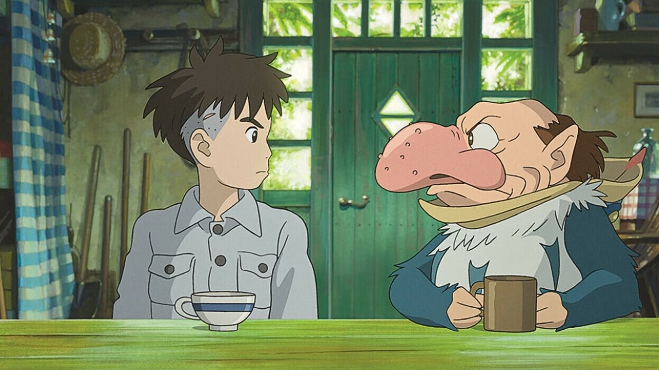 Anime Chłopiec i czapla nadchodzi z iście gwiazdorską obsadą. Usłyszmy m.in. Marka Hamilla i Christiana Bale’a, źródło grafiki: The Boy and the Heron, Hayao Miyazaki, Studio Ghibli, 2023.