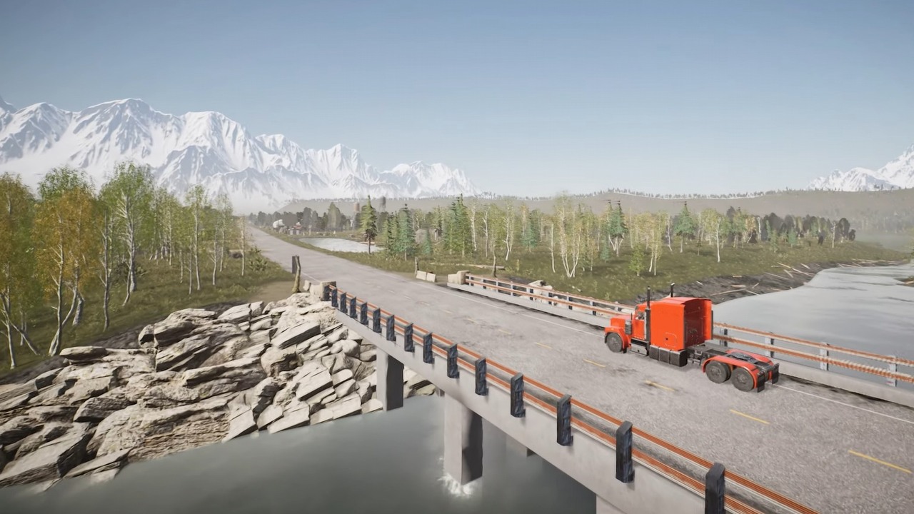 Polski symulator ciężarówki Alaskan Road Truckers zbiera mieszane recenzje, cierpi przez kiepską optymalizację, źródło grafiki: Road Studio.
