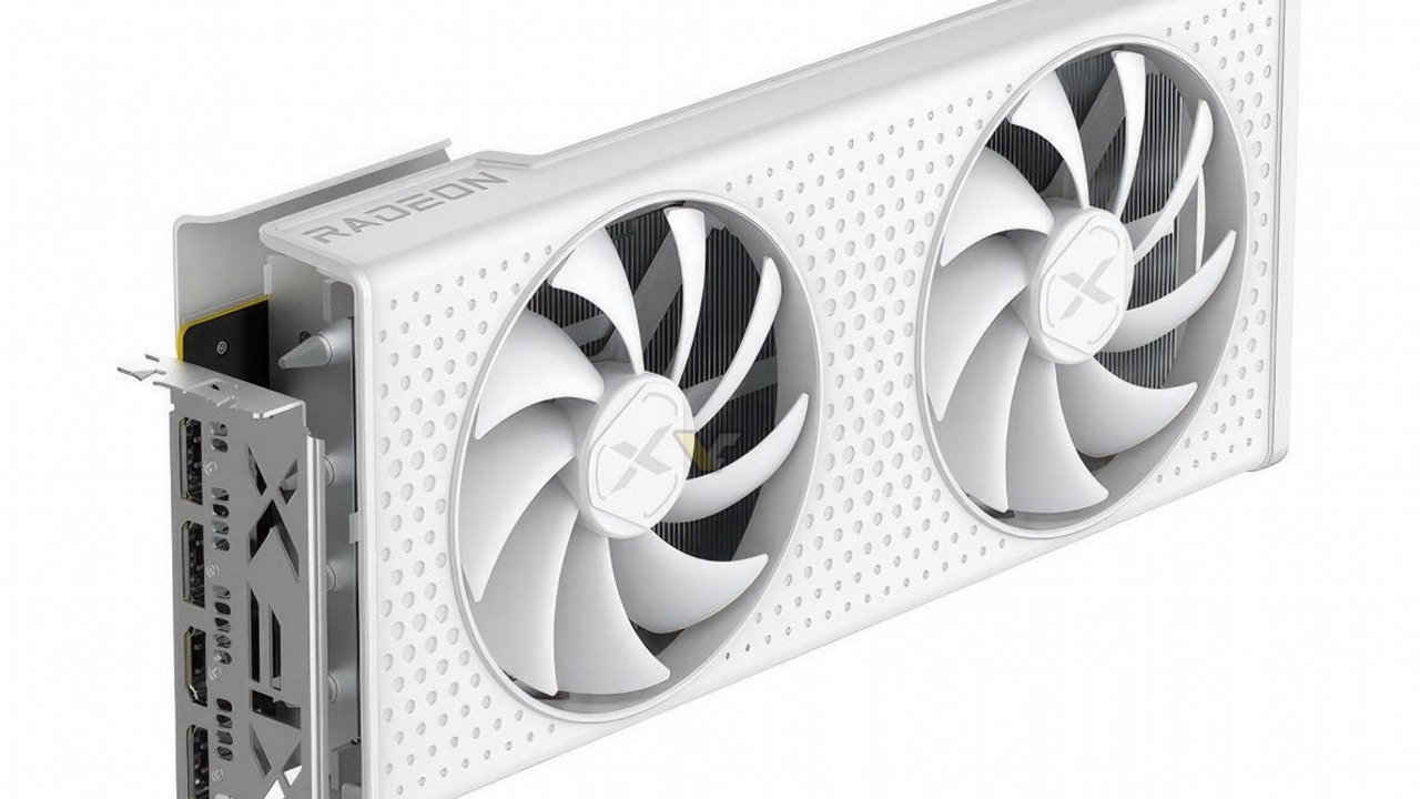 XFX wypuszcza pierwszą kartę graficzną AMD w białym kolorze, źródło grafiki: VideoCardz.
