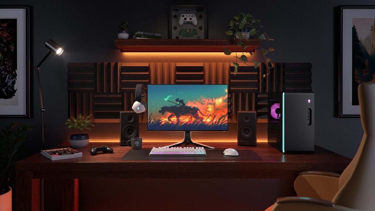 Alienware pokazało monitor gamingowy QD-OLED z 360 Hz odświeżaniem; premiera w styczniu, źródło grafiki: Dell.