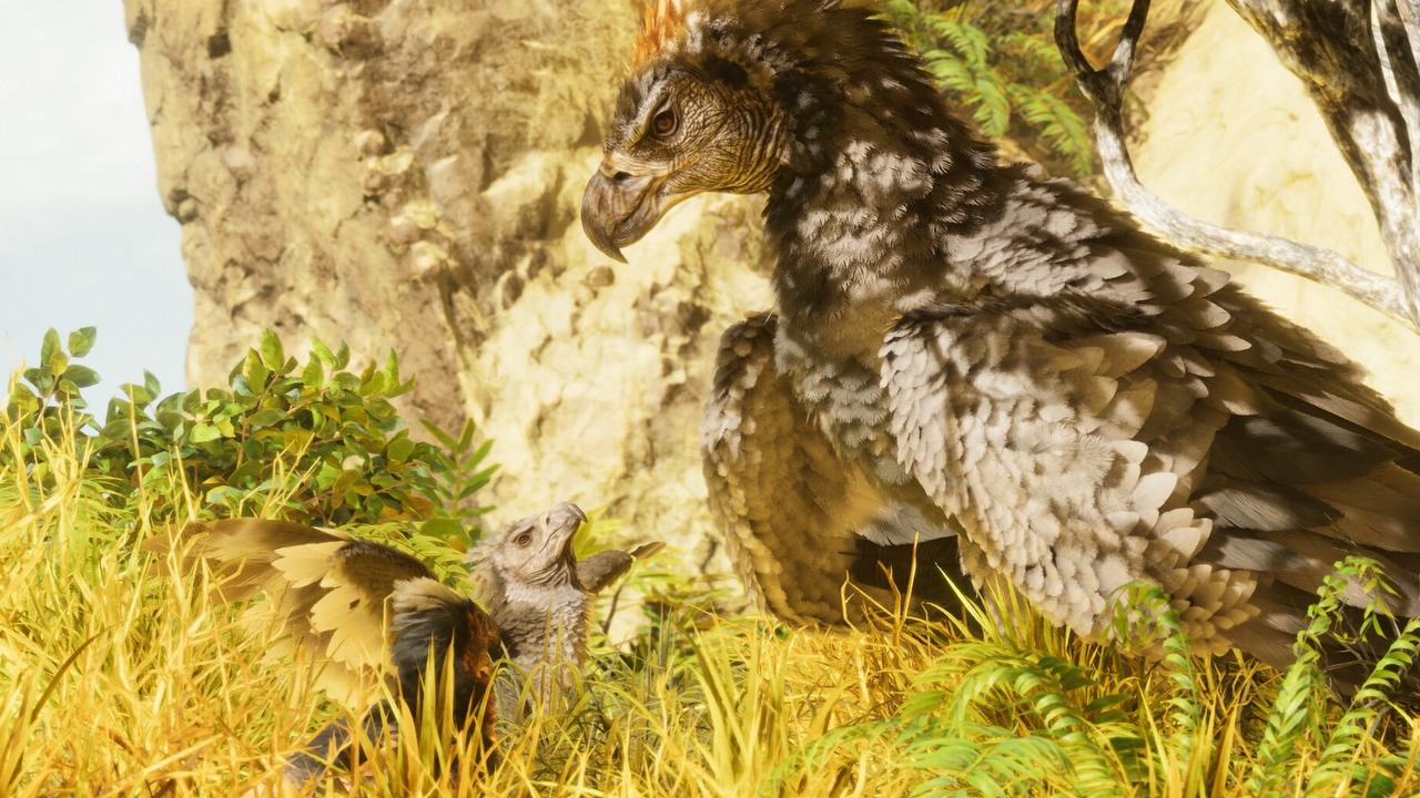 Absurdalne bugi nowego ARK; opcje RTX wyświetlają się tylko w wersji angielskiej, źródło grafiki: Studio Wildcard..