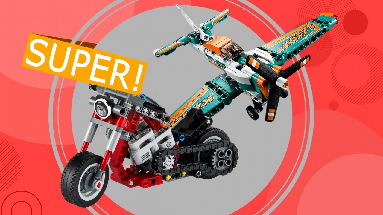Motocykl, samochód a może samolot? Zbuduj pojazdy LEGO w szalenie niskich cenach, źródło grafiki: LEGO; materiały promocyjne.
