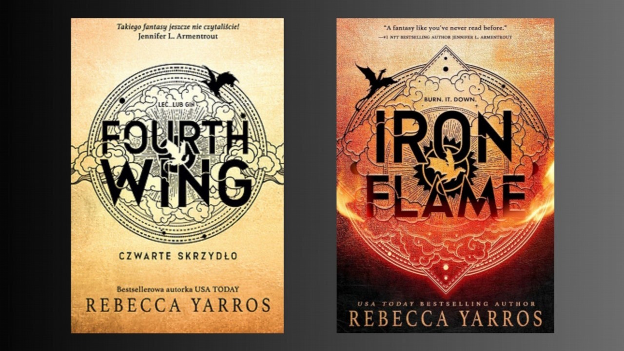 Amazon bierze się za kolejną serię fantasy. Powstanie serial na podstawie Czwartego Skrzydła, źródło grafiki: Wydawnictwo Filia, 2023..