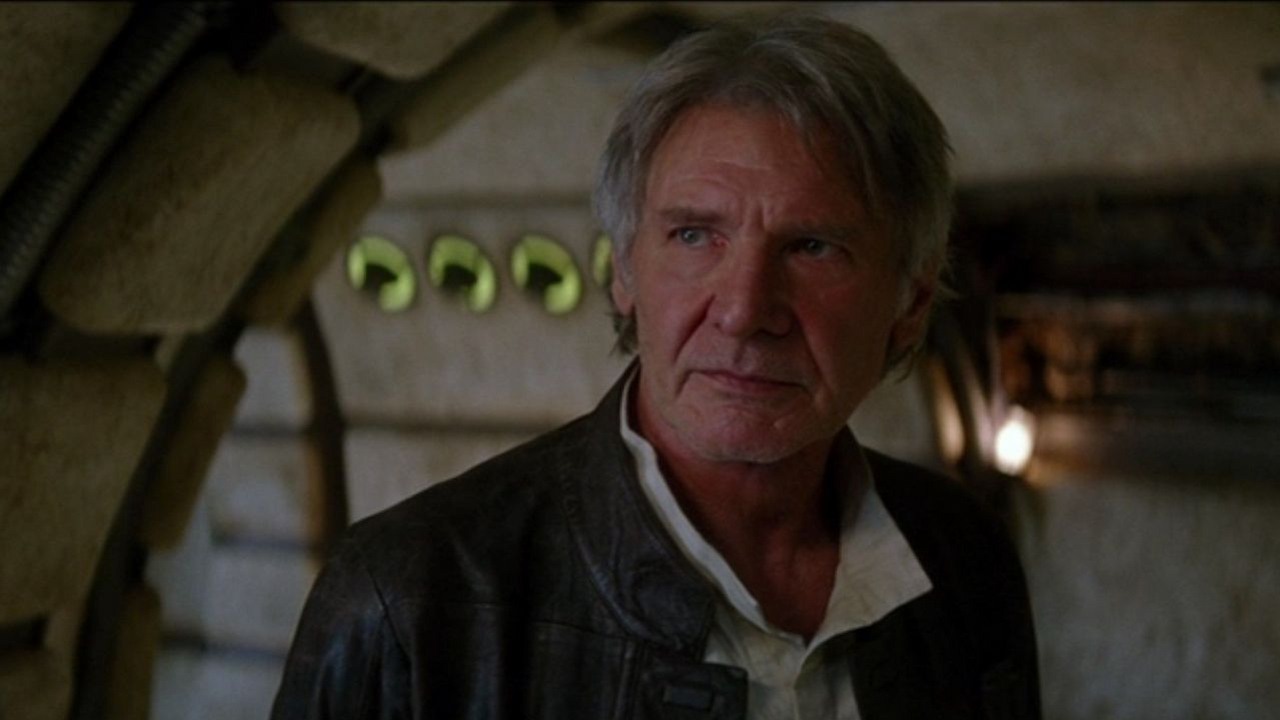 Harrison Ford domagał się ulepszenia Sokoła Milllennium w Przebudzeniu Mocy. Wcześniej Lucas nie miał na to pieniędzy, źródło grafiki: Gwiezdne wojny: Przebudzenie Mocy, J.J. Abrams, Disney, 2015..