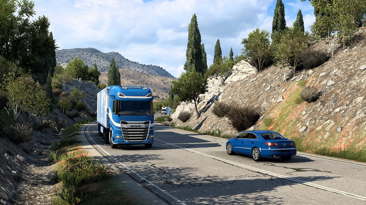 Kolejny dodatek do ETS2 zabierze nas do Grecji; zobacz zwiastun, źródło grafiki: SCS Software.