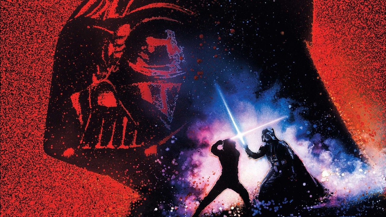 George Lucas długo zastanawiał się, jak napisać finałowy pojedynek Luke’a i Vadera. Kluczowe znaczenie miała ta kwestia, źródło grafiki: Gwiezdne wojny: część VI - Powrót Jedi, George Lucas, Lucasfilm, 1983.