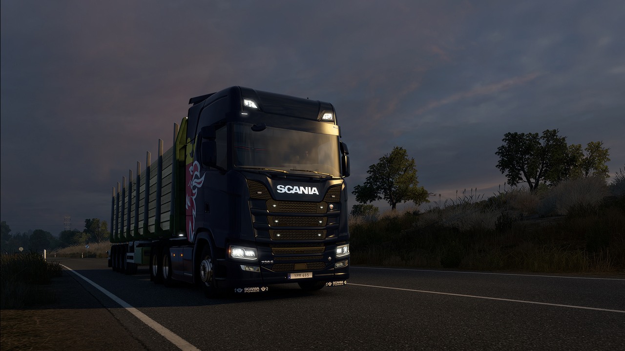 Otwarta beta aktualizacji 1.49 do ETS2 pozwala zobaczyć Księżyc i kupić używaną ciężarówkę, źródło grafiki: SCS Software..