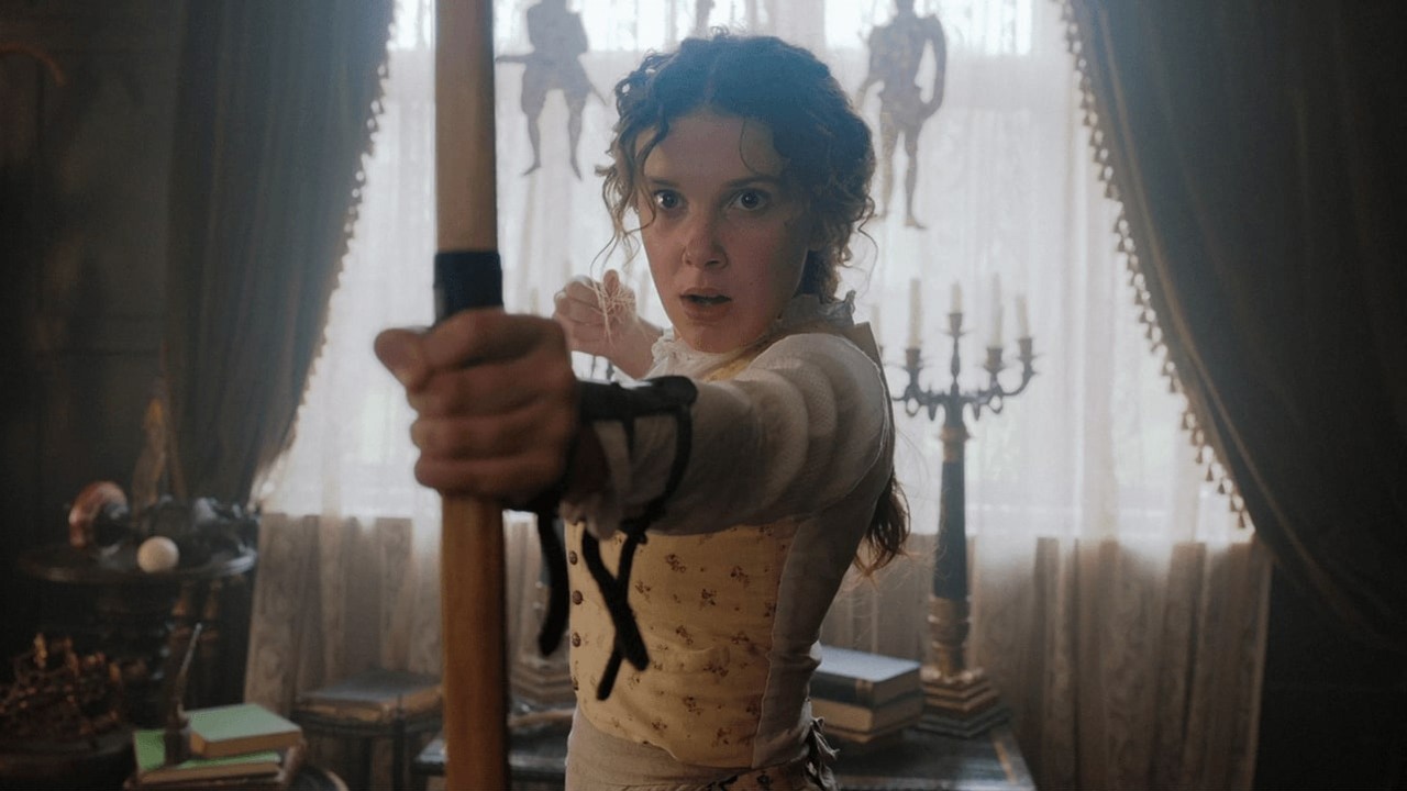 Enola Holmes powróci. Trwają prace nad trzecim filmem, źródło grafiki: Enola Holmes, Harry Bradbeer, Netflix, 2020.