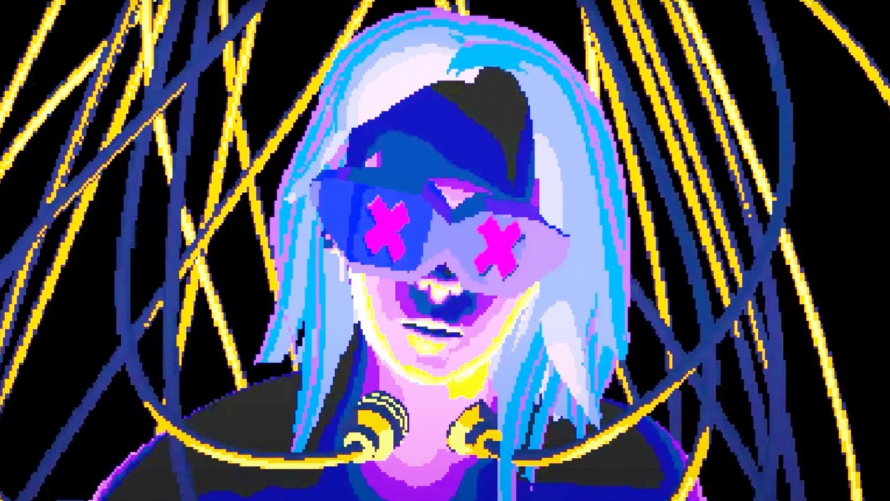 Beyond Sunset to dobrze wyceniony, cyberpunkowy boomer shooter, źródło grafiki: Metacorp / Vaporware.