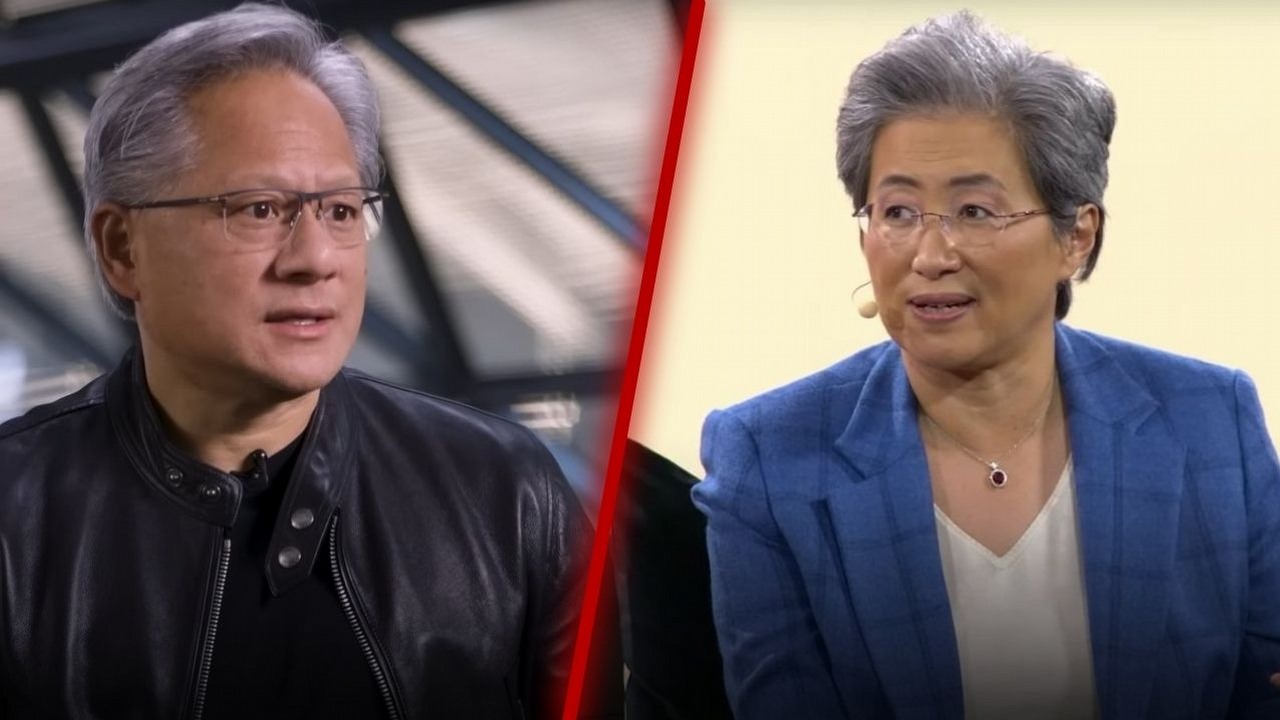 Szefowie Nvidii i AMD są kuzynami. Rywalizujące ze sobą firmy technologiczne należą do członków tej samej rodziny, źródło grafiki: Jensen Huang, YouTube: CNBC / Lisa Su, YouTube: The Verge.