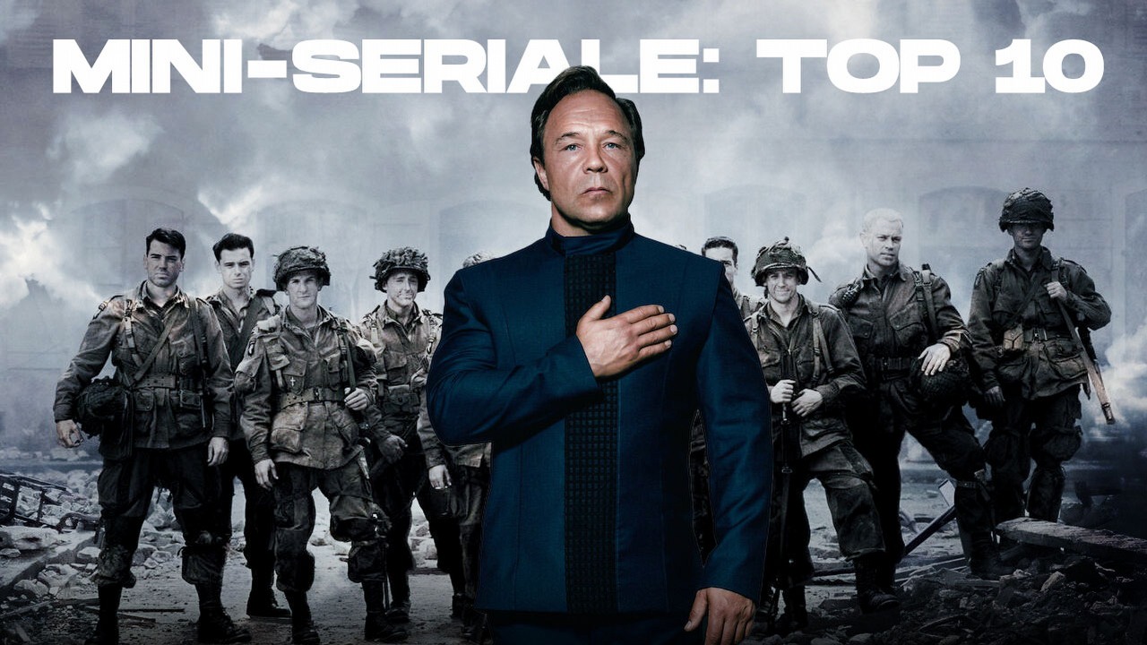 Najlepsze miniseriale na Netflixie 2023, nasze top 10, źródło grafiki: Kompania braci, Steven Spielberg, HBO, 2001 / Ciała, Netflix, Paul Tomalin, 2023.
