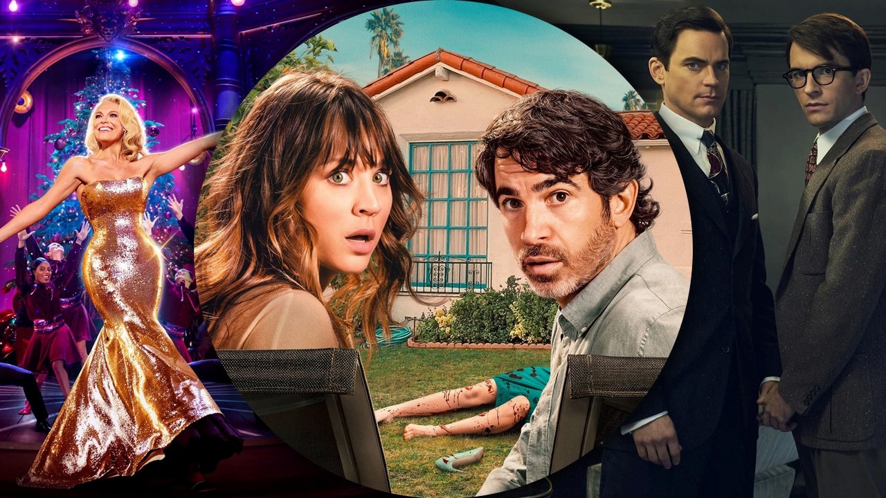 Co obejrzeć na Prime Video, Apple TV Plus i SkyShowtime w weekend 24-26 listopada 2023 roku, źródło grafiki: Gwiazdka z Hannah Waddingham, Hamish Hamilton, Apple TV+, 2023 / Based on a True Story, Craig Rosenberg, Peacock, 2023 / Fellow Travelers, Ron Nyswaner, Showtime, 2023.