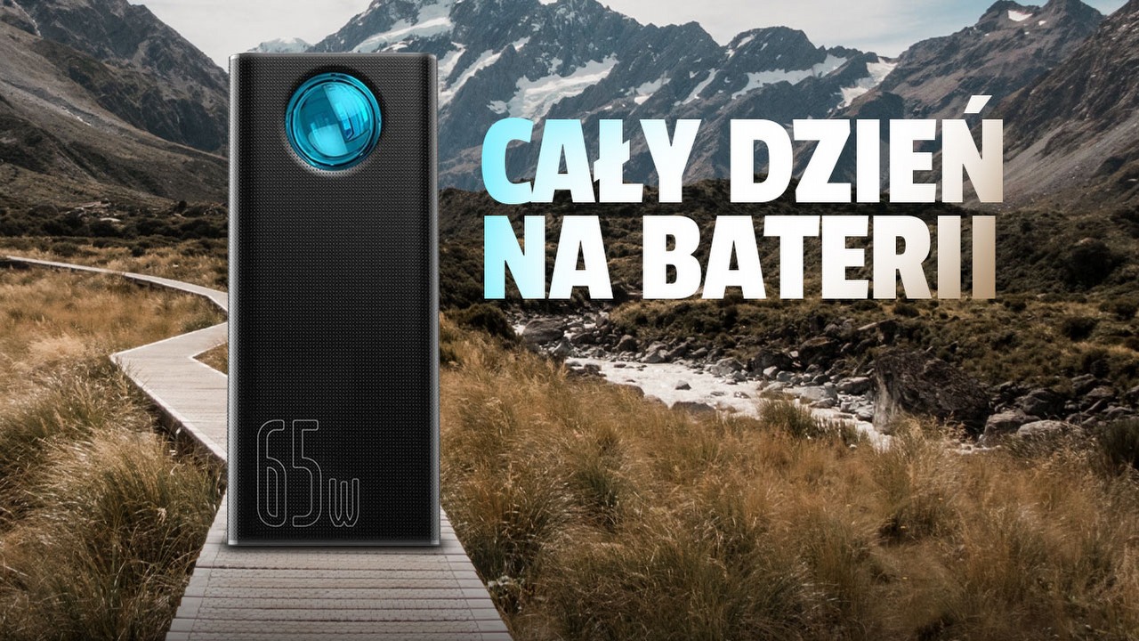 Pojechałem w góry, żeby sprawdzić czy tak duży powerbank ma sens, źródło grafiki: Baseus.