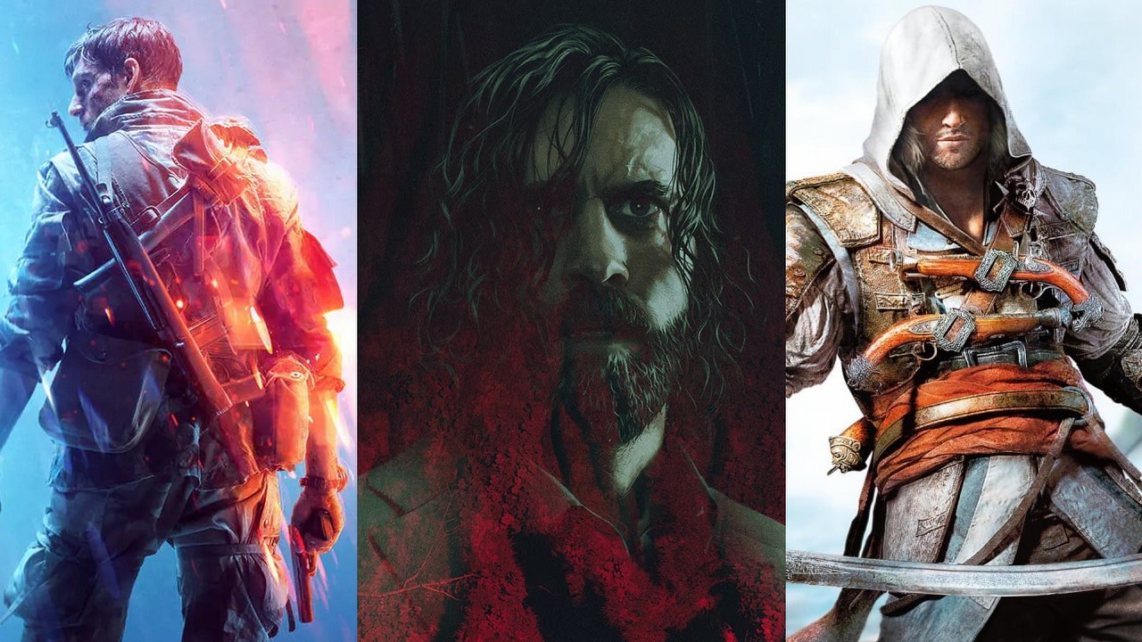 Gry akcji w promocji na Steam, GOG i w Epic Store, sporo nowości w rekordowo niskich cenach, źródło grafiki: Electronic Arts / Epic Games / Ubisoft..