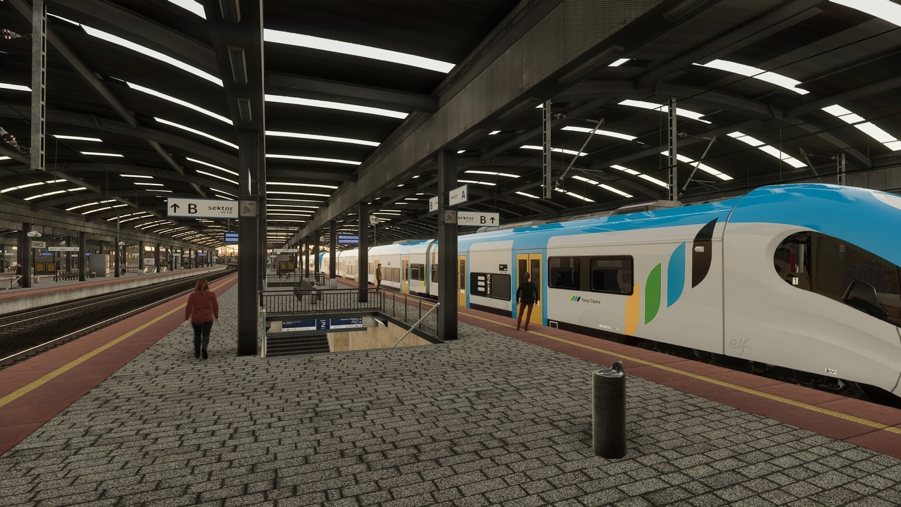 Polski symulator SimRail dostał dużą aktualizację, Koleje Śląskie trafiły do gry, źródło grafiki: SimRail/PlayWay..
