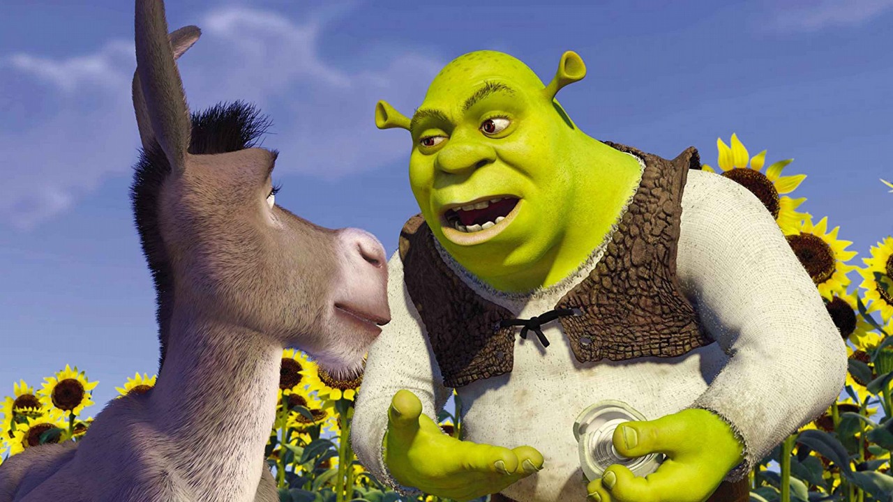 Shrek niczym z koszmarów. Przez 20 lat uważana za zaginioną testowa animacja z zielonym ogrem znaleziona, oto ona, źródło grafiki: Shrek, reż. Andrew Adamson, Vicky Jenson, DreamWorks Animation, 2001.
