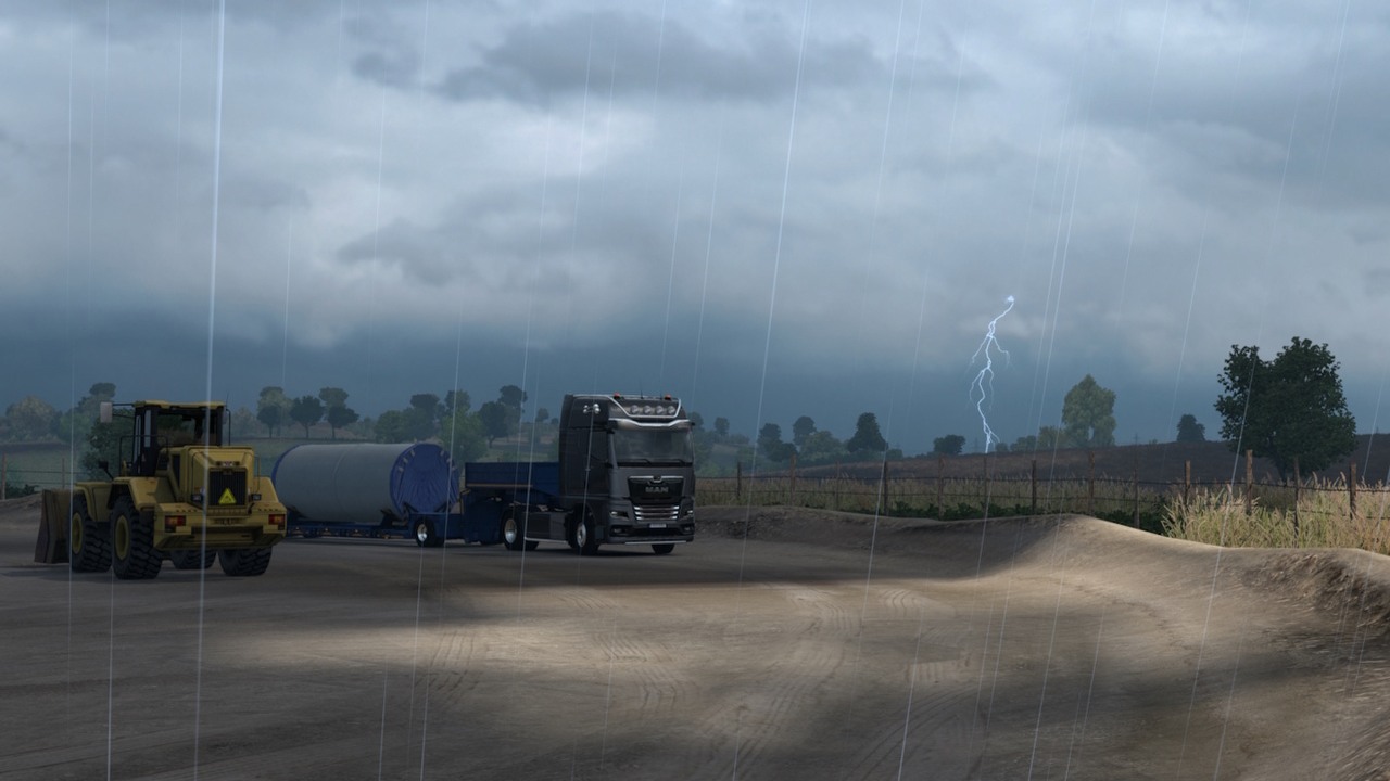 Aktualizacja 1.49 do ETS 2 jest już dostępna; poprawia wygląd nieba i wprowadza nowe efekty pogodowe, źródło grafiki: SCS Software.