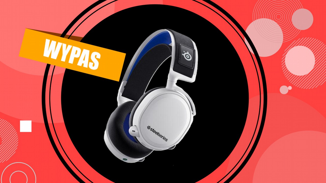 Bezprzewodowe słuchawki dla graczy kuszą ceną. Ten model jest świetny, szczególnie w promocji, źródło grafiki: SteelSeries.