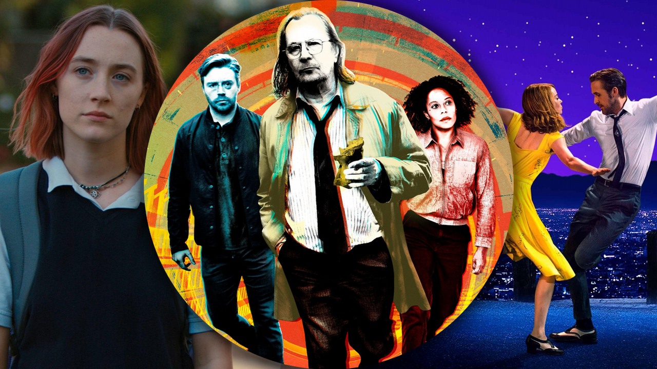 Co obejrzeć na Prime Video, Apple TV Plus i SkyShowtime w weekend 1-3 grudnia 2023 roku, źródło grafiki: Lady Bird, Greta Gerwig, A24, 2017 / Kulawe konie, Apple TV+, 2022 / La La Land, Damien Chazelle, Lionsgate, 2016.