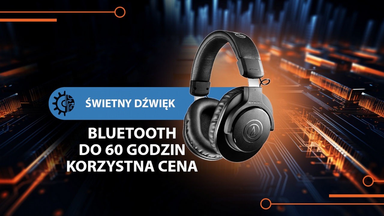 Te bezprzewodowe słuchawki Audio-Technica oferują studyjną jakość odsłuchu za niewielkie pieniądze.