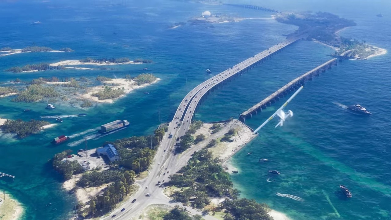 Youtuber porównał sceny ze zwiastuna GTA 6 z prawdziwymi lokacjami w Miami. Przygotował świetny, 13-minutowy materiał, źródło grafiki: Rockstar Games.