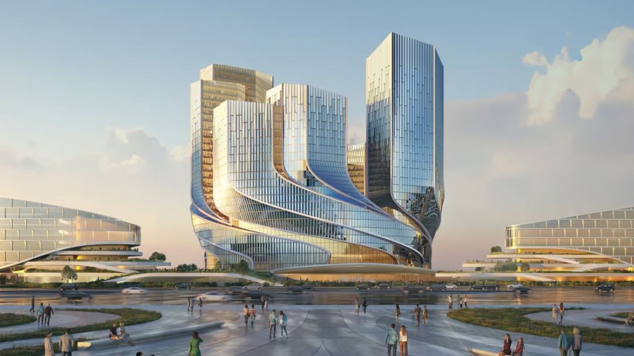 Nowa siedziba Tencent to futurystyczny pokaz siły firmy, której doświadczą nie tylko pracownicy, źródło grafiki: Büro Ole Scheeren.