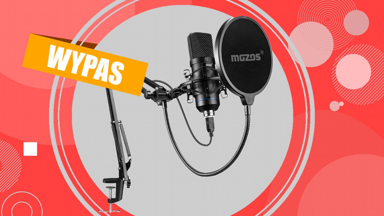 Dobre brzmienie w niskiej cenie! Promocja na mikrofon USB w zestawie, źródło grafiki: MOZOS.