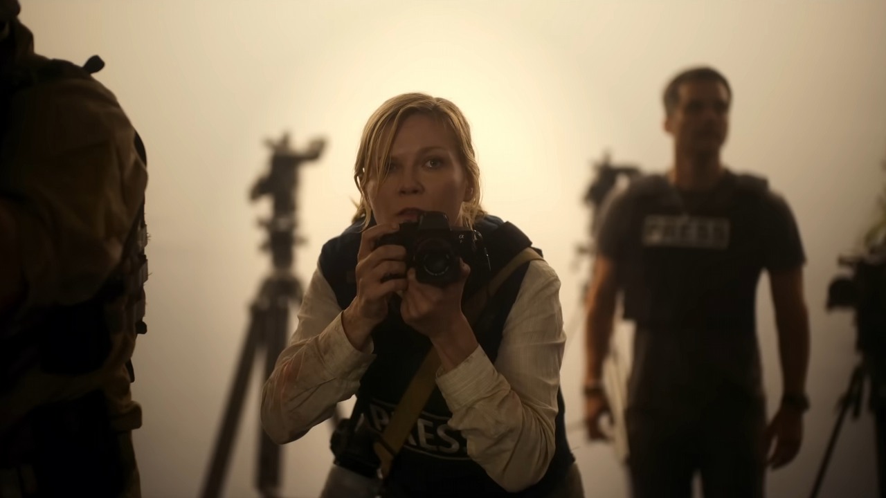 Reżyser Ex Machiny nakręcił dystopijny thriller wojenny. Zobacz zwiastun Civil War, źródło grafiki: Civil War, Alex Garland, A24, 2024.