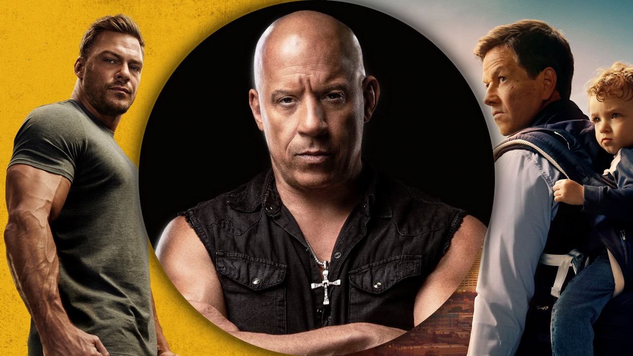 Co obejrzeć na Prime Video, Apple TV Plus i SkyShowtime w weekend 15-17 grudnia 2023 roku, źródło grafiki: Reacher, Nick Santora, Amazon Prime Video, 2022 / Szybcy i wściekli 10, Louis Leterrier, Universal Pictures, 2023 / Plan wycieczki, Simon Cellan Jones, Apple TV+, 2023.