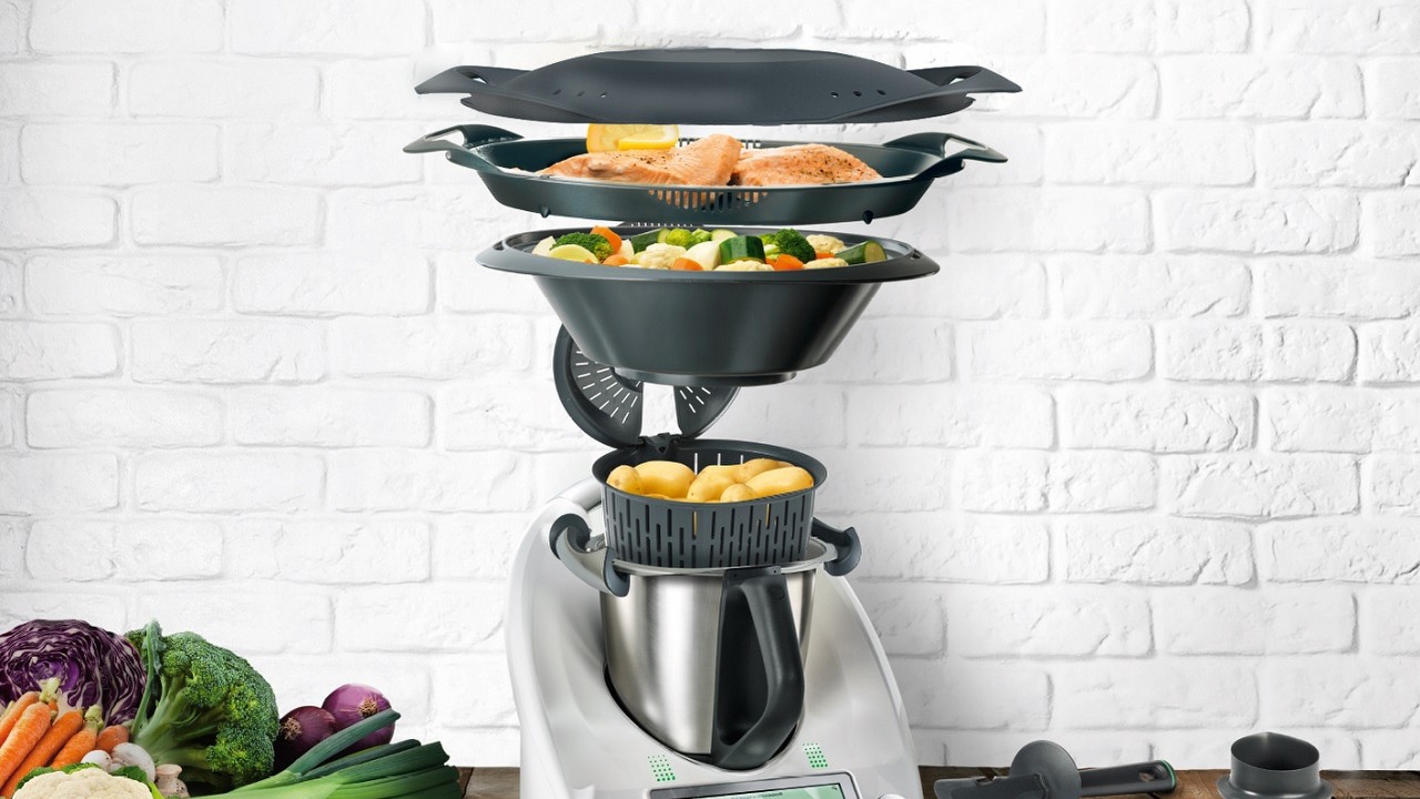 Przystawka Varoma Thermomix i jak z niej korzystać, źródło grafiki: Vorwerk.