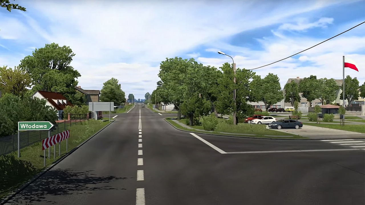 Polesie i Lubelszczyzna w skali 1:5 w ETS2. Odwiedź Cyców, Urszulin i Hańsk, źródło grafiki: Polesie i Lubelszczyzna Team..