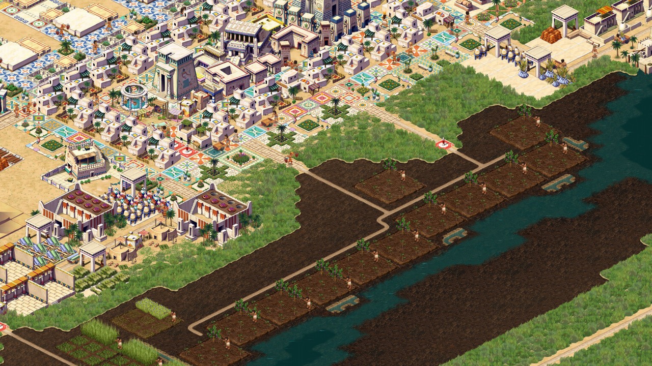 Strategia o budowaniu mafijnego imperium i remake Faraona w dobrych cenach na Steam Winter Sale 2023, źródło grafiki: Pharaoh: A New Era.