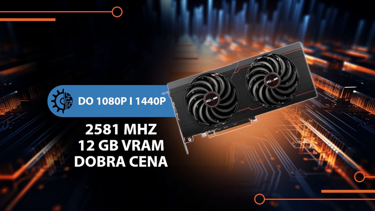 Wydajna, a dzięki 12 GB pamięci przyszłościowa karta graficzna do Full HD, a nawet WQHD.