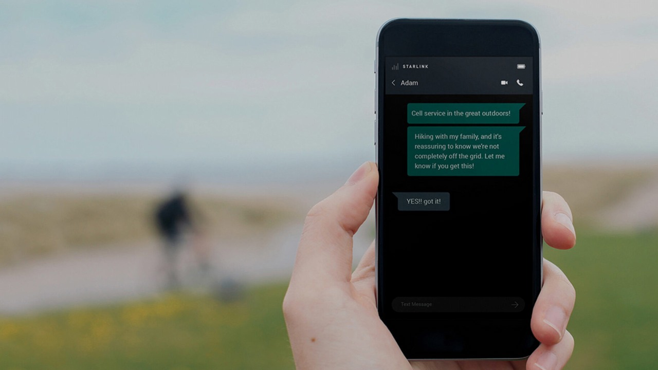 Satelitarny internet Starlink w każdym smartfonie, ale jest haczyk, źródło grafiki: Starlink.