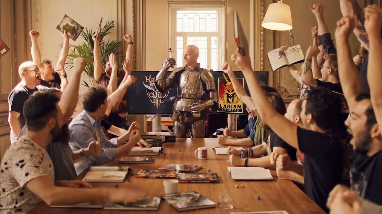 Twórca Baldur's Gate 3 miał miły poranek. Napisał obiecujący zarys 1. aktu nowej gry, źródło grafiki: YouTube, Larian Studios, 2019.