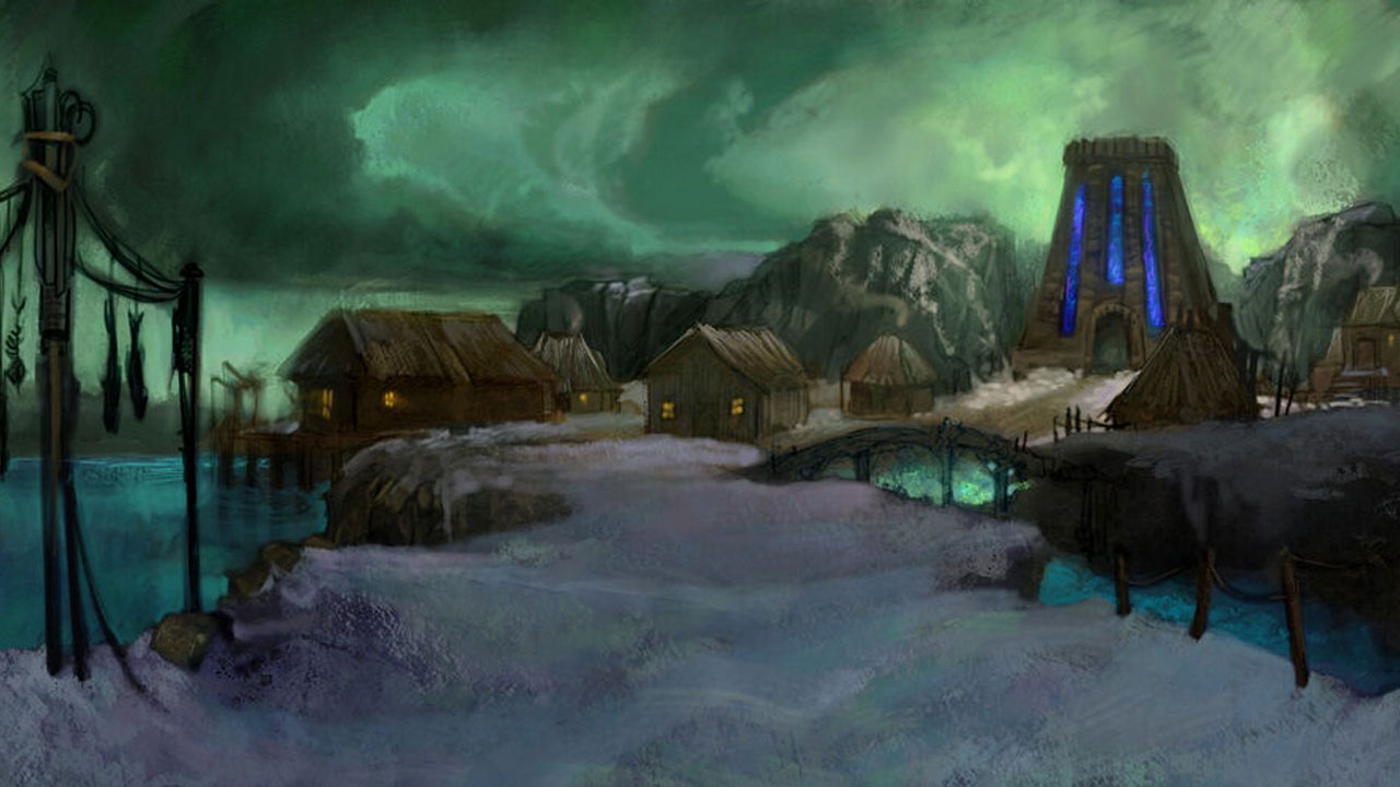 Osadę z kultowego Icewind Dale odwiedzicie teraz także w Skyrimie, źródło grafiki: Wizards of the Coast.