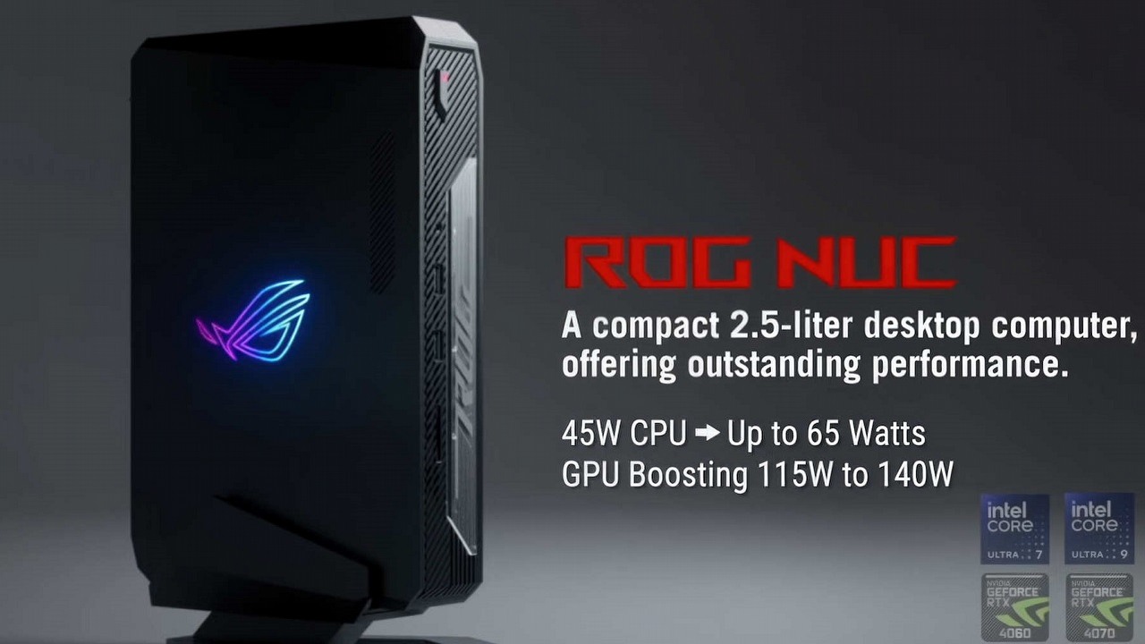 Miniaturowy komputer do gier od ASUS-a to mocarna maszyna o estetycznym wyglądzie, która zmieści się na każdym biurku, źródło grafiki: ASUS..