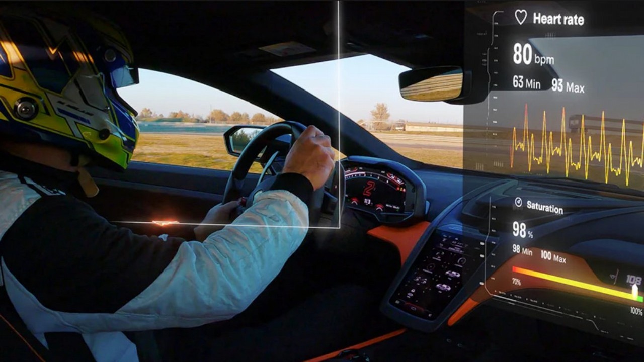 Twoje Lamborghini będzie wiedziało kiedy się stresujesz, samochód zmierzy dane biometryczne, źródło grafiki: Lamborghini.