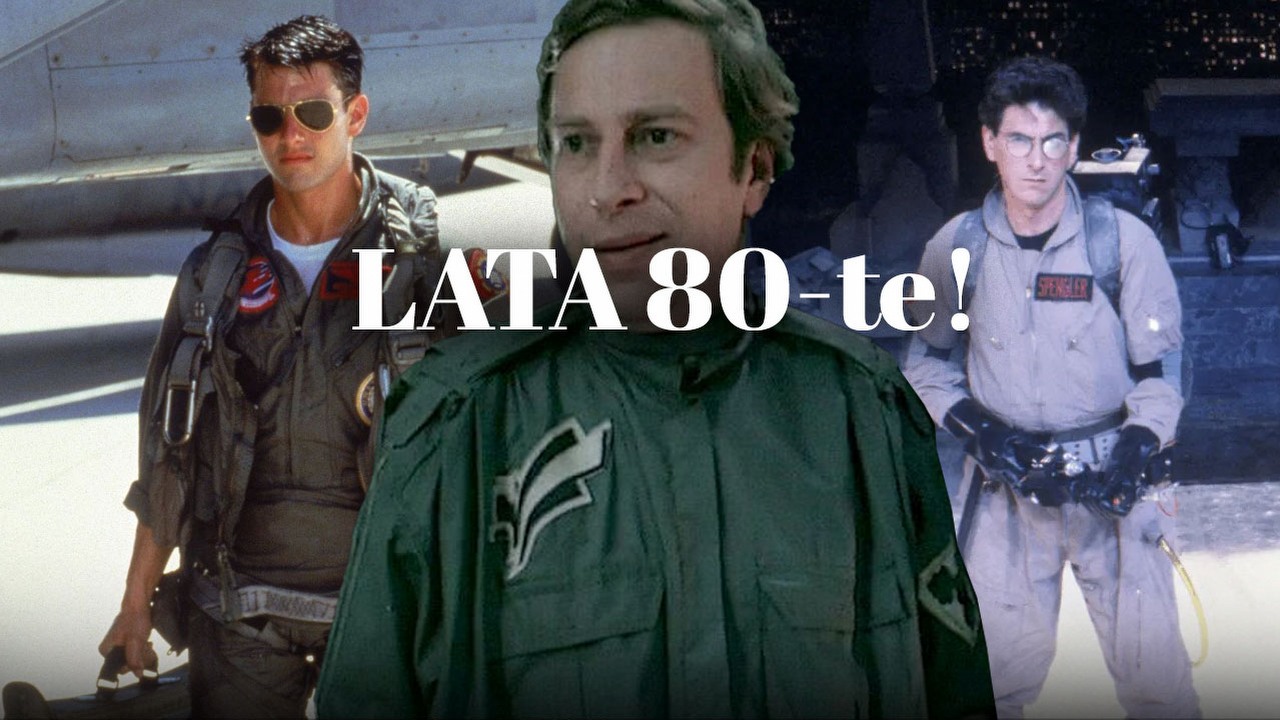 Najlepsze filmy lat 80. Nasz top 10, źródło grafiki: Top Gun; Tony Scott i Joseph Kosinski; Paramount Pictures; 1986 / Seksmisja; Juliusz Machulski; Zespół Filmowy Kadr; 1984 / Pogromcy duchów; Ivan Reitman; Columbia Pictures; 1984.
